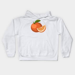 orange slice Kids Hoodie